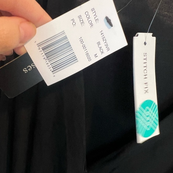 Violets & Roses Black Surplice Knit Bodysuit - Picture 5 of 6